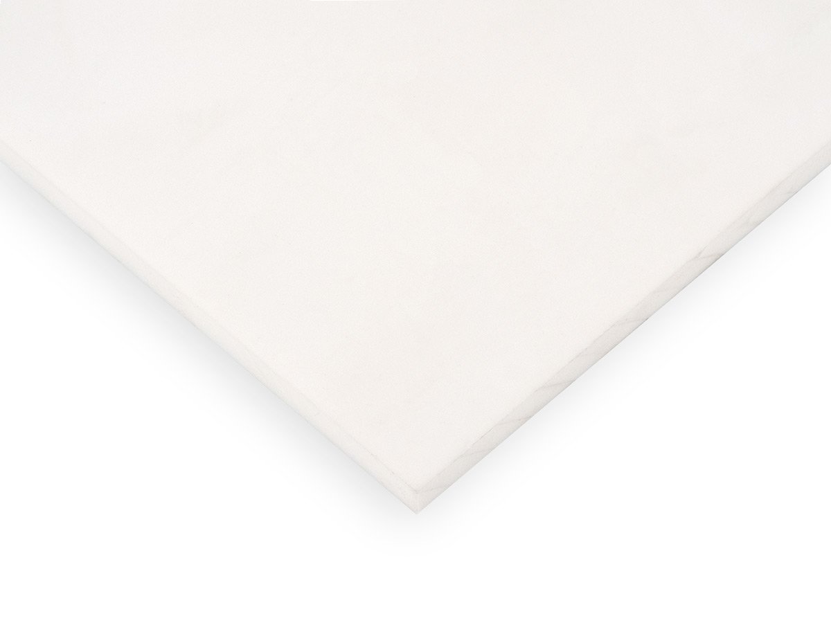 Plaque coupé de PTFE blanc 195 x 195 x 3 mm (Teflon) : : Bricolage
